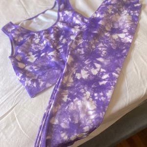 Women’s Purple Tye Dye Two Piece